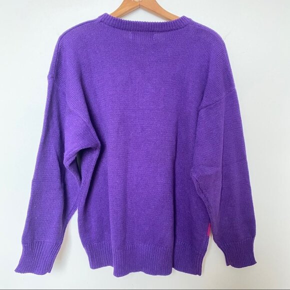 VTG Funky Western knit Sweater with Tassels - Picture 5 of 7